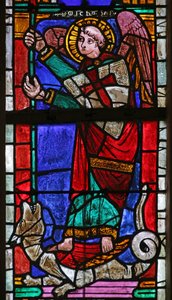 Window Depicting Saint Michael by French School